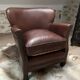 Fauteuil club en cuir
