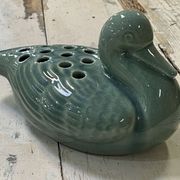 pique flower by ceramist pol chambost (1906-1983) representing a duck