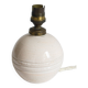 White crackled ceramic lamp base, 1930s