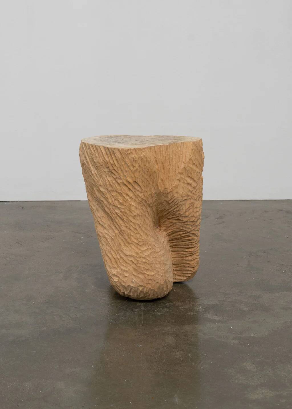 Sculptural folk craft side table