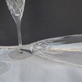 Set of 4 crystal flutes
