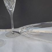Set of 4 crystal flutes