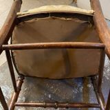 PAIR OF NAPOLEON III CHAIRS EARLY 20TH CENTURY BEECH STRUCTURE BAR BACKREST