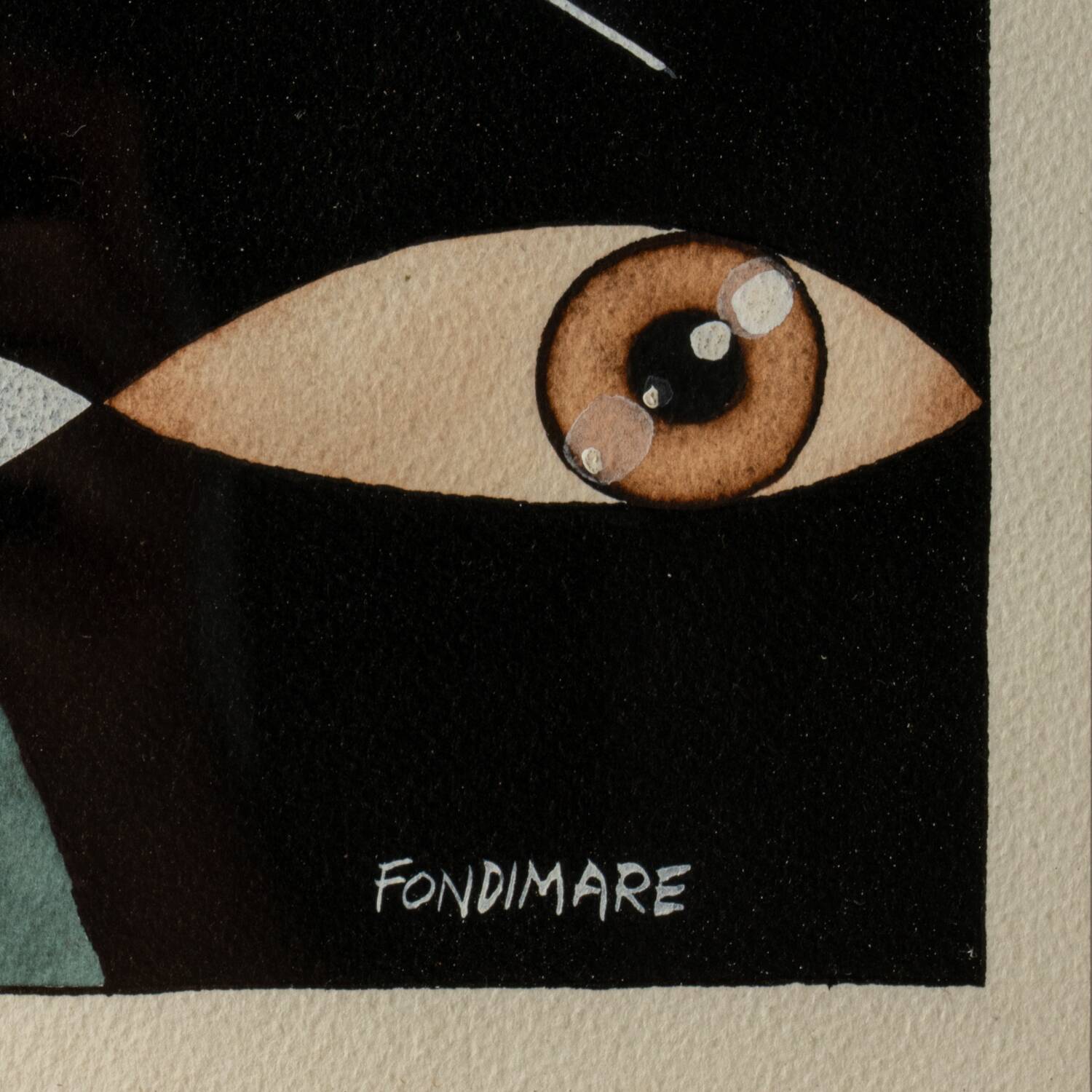 Gouache, or mixed media, 1980s