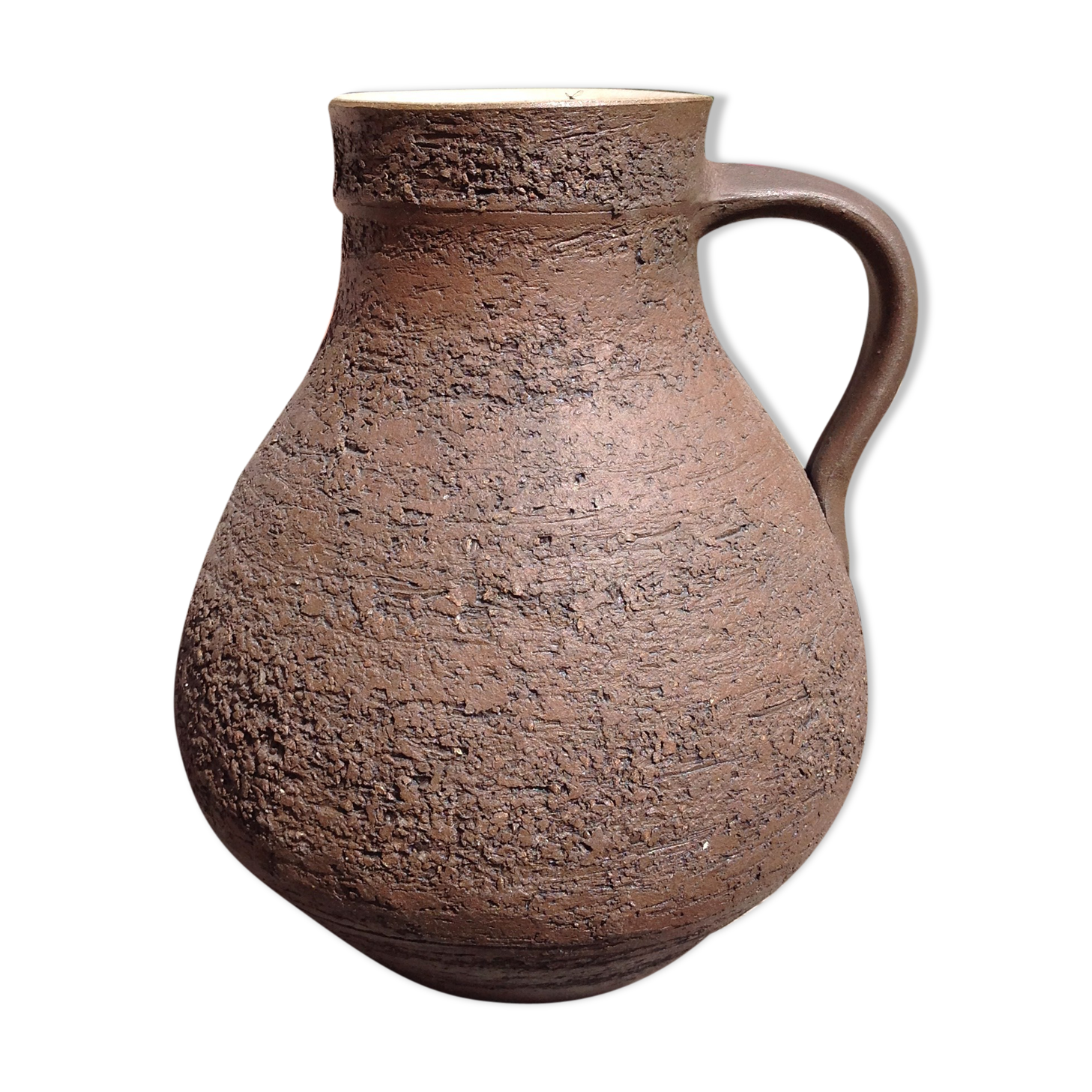 Pitcher in brown ceramic 60/70