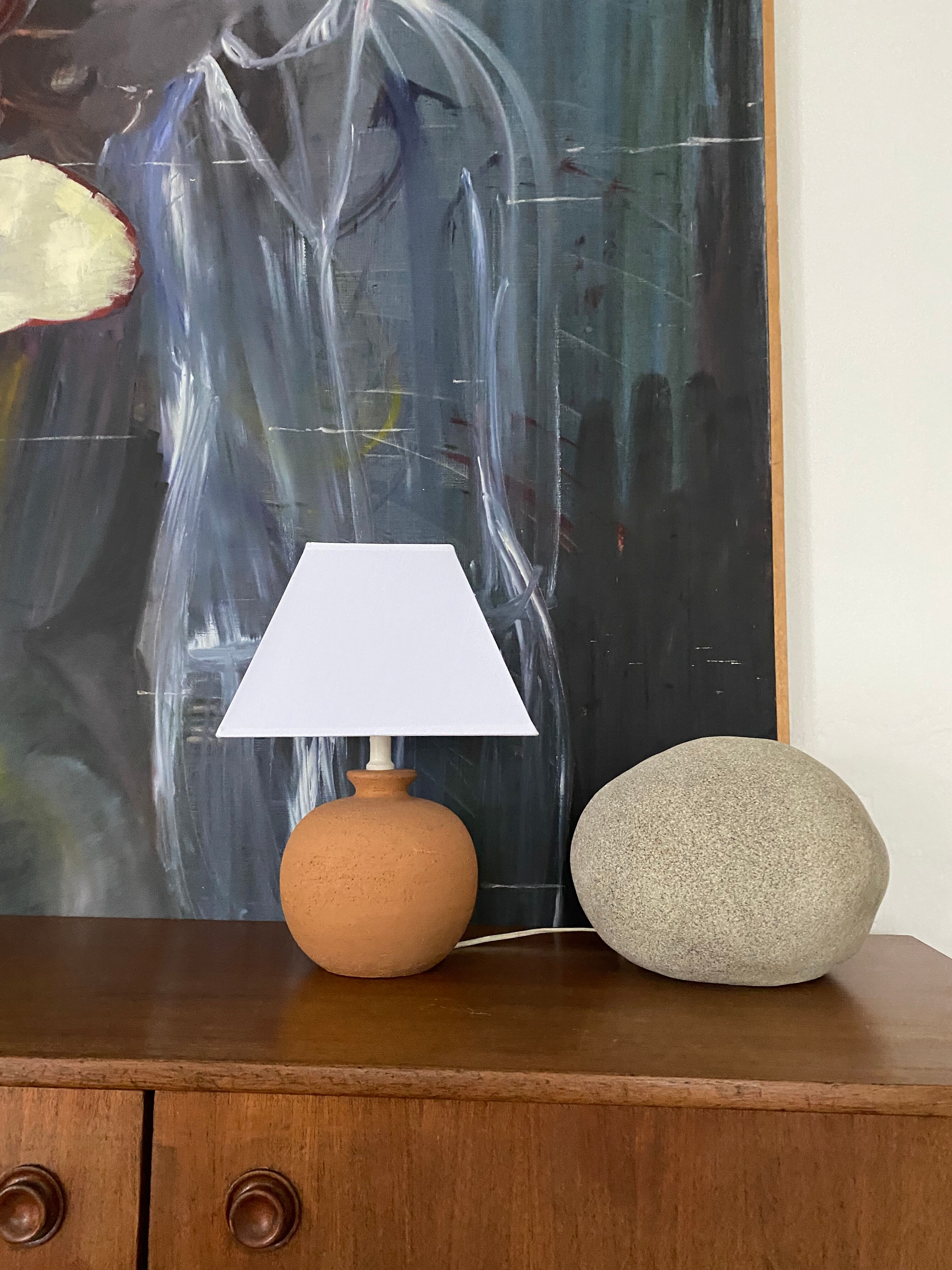 Vintage terracotta ball lamp