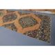 Vintage Turkish Oushak Handmade Wool Cotton Orange Runner Rug 90x373