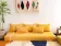 Set of yellow Moroccan floor sofa covers.