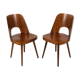 No. 515 Wooden Chairs by Oswald Haerdtl for TON, 1950s, Set of 2