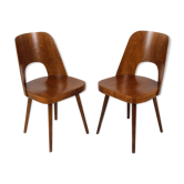 No. 515 Wooden Chairs by Oswald Haerdtl for TON, 1950s, Set of 2