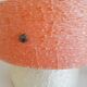 Great chandelier white resin & grapefruit 1960 vintage 60's