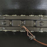 Transparent worked glass sconce from the 1950s