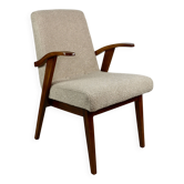 Armchair chair 300-123, design by M. Puchała beige boucle