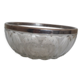 Glass salad bowl