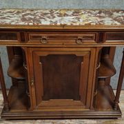 Antique low furniture of the buffet / sideboard / serving table type in Louis XVI style.