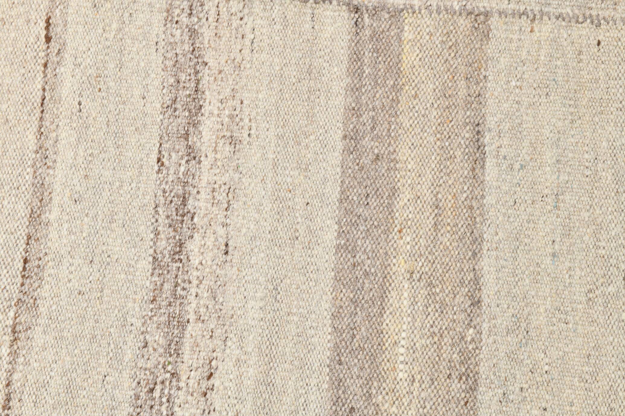 Tapis Kilim beige et marron