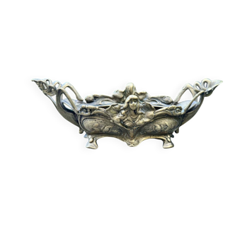 Brass jardinière from the Art Nouveau period.