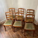 Suite de 6 chaises Louis-Philippe en merisier, XIXe