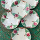 Dessert plates in Choisy le Roi slipware