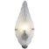 Applique murale en verre de Murano graniglia « leaf » transparente by simoeng