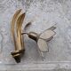 Paire d'appliques fleur en nacre