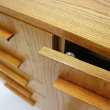 1970s Maple Cabinet or Chest Of Drawers, Czechoslovakia