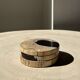 Set of 3 fossilized wood coasters (clear)