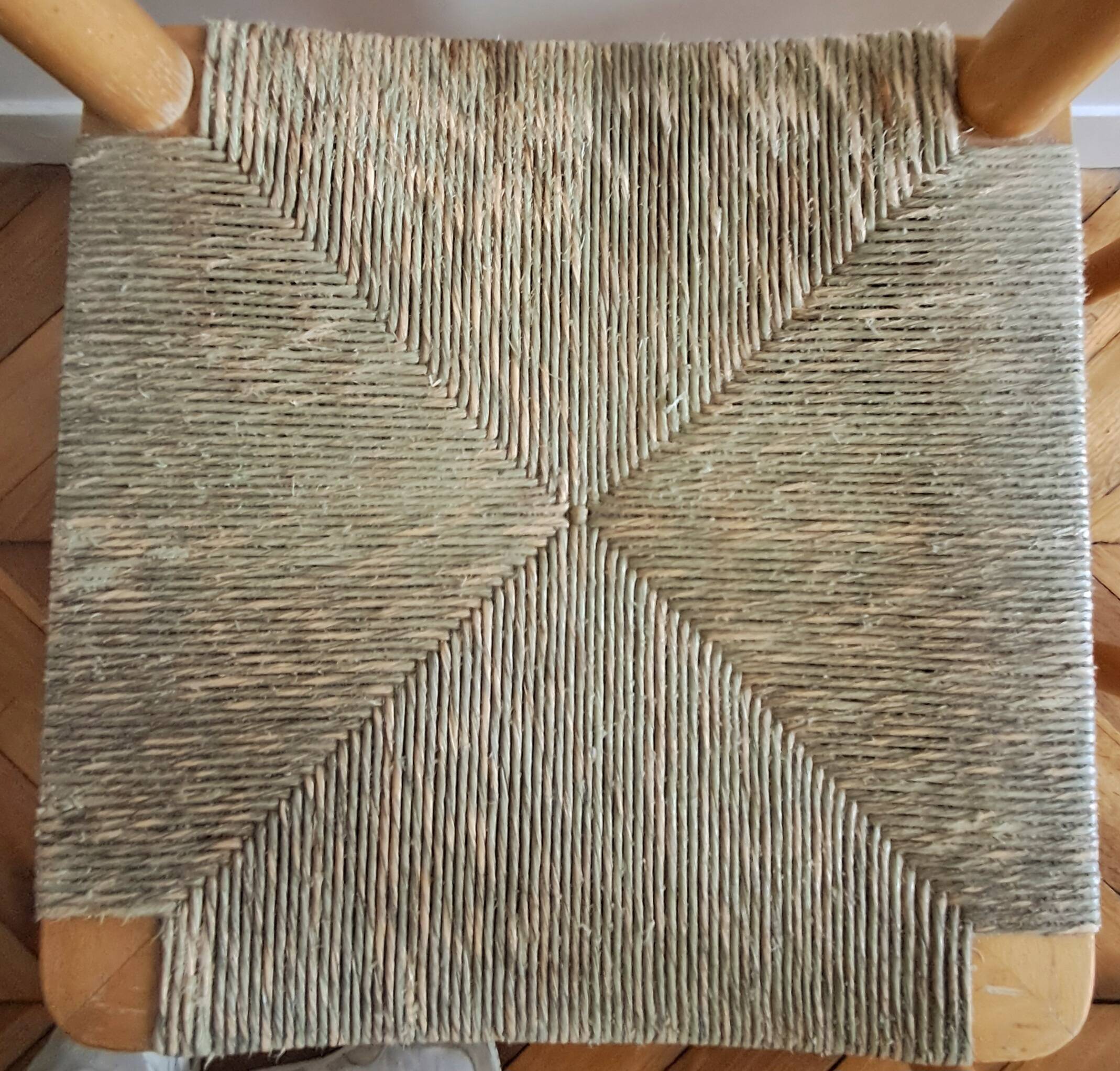 Four wicker chairs. 1960s