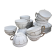 Tea cups and saucers Porcelain Art Deco
