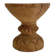 African stool / end table / bedside table in carved solid wood