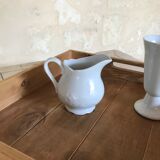 White porcelain milk pot
