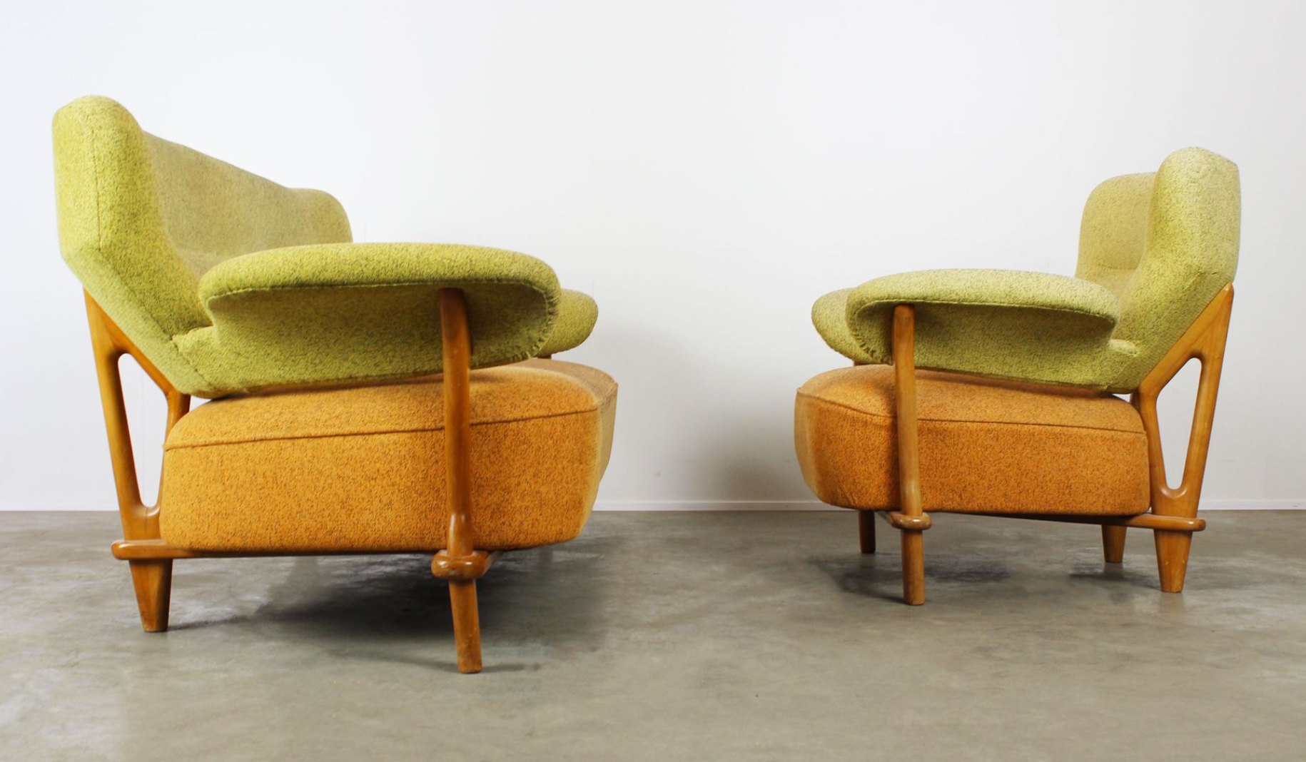 Mobilier de salon F109 avec fauteuil et canapé assorti par Theo Ruth pour Artifort 1950