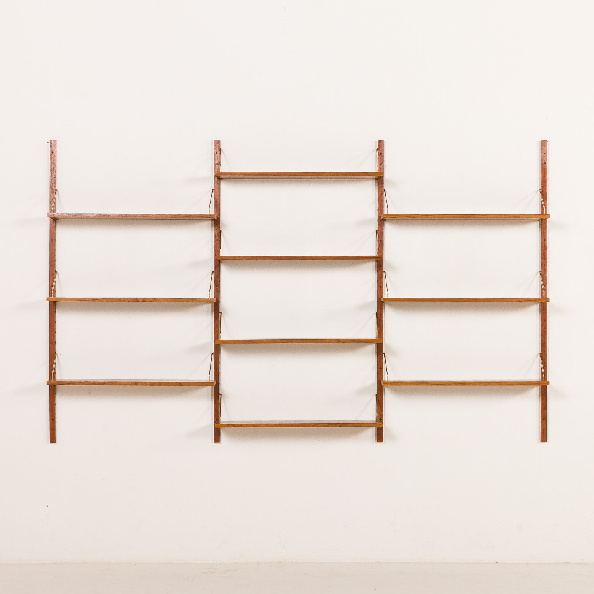 Danish mid century teak shelving unit, 1960s
