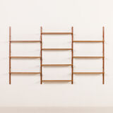 Danish mid century teak shelving unit, 1960s