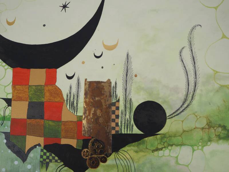 Roland CUCEJ: Triumph of the Moon, original signed lithograph