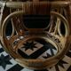 Vintage side table in rattan from the 60s-70s.