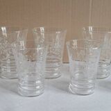 50's engraved glasses