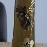 Large 50 cm high single-flower vase signed Arion