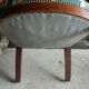 Wooden armchair, fabric