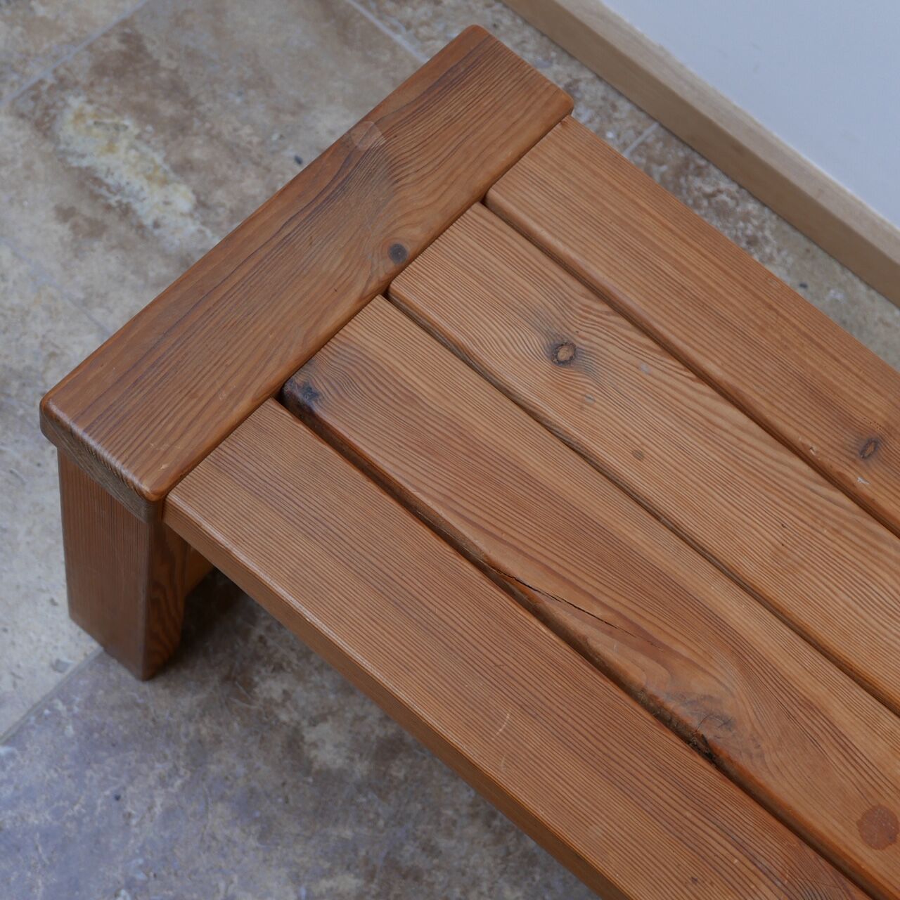 Swedish pine mid-century bench