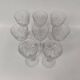 8 large Saint Louis crystal glasses, Moselle model. 1930s.