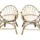 Pair of rattan armchairs from the 60s