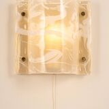 Pair of Murano glass wall sconces by Hillebrand, Germany, 1970s.