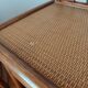 Pair of vintage rattan and cane bedside tables, 1970s