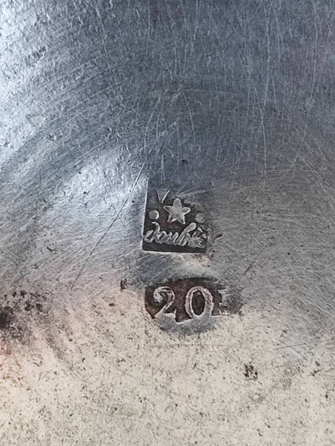 Pair of copper candlesticks