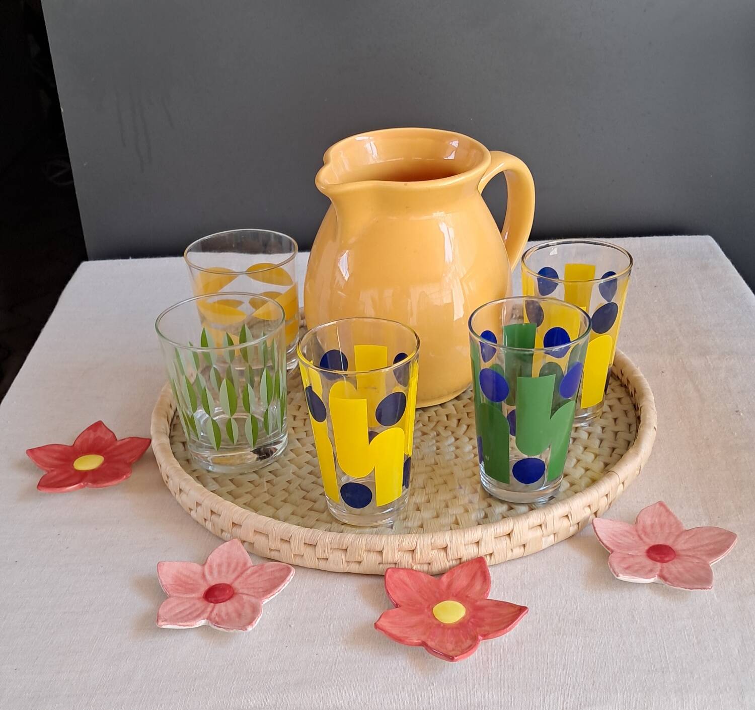 Carafe and glasses