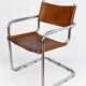 Bauhaus cantilever chair, cognac leather and chrome.