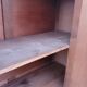 Parisian Art Deco armoire with beveled mirror and painted decoration