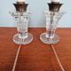 Pair of crystal lamps, Val Saint-Lambert (Belgium), 1930s