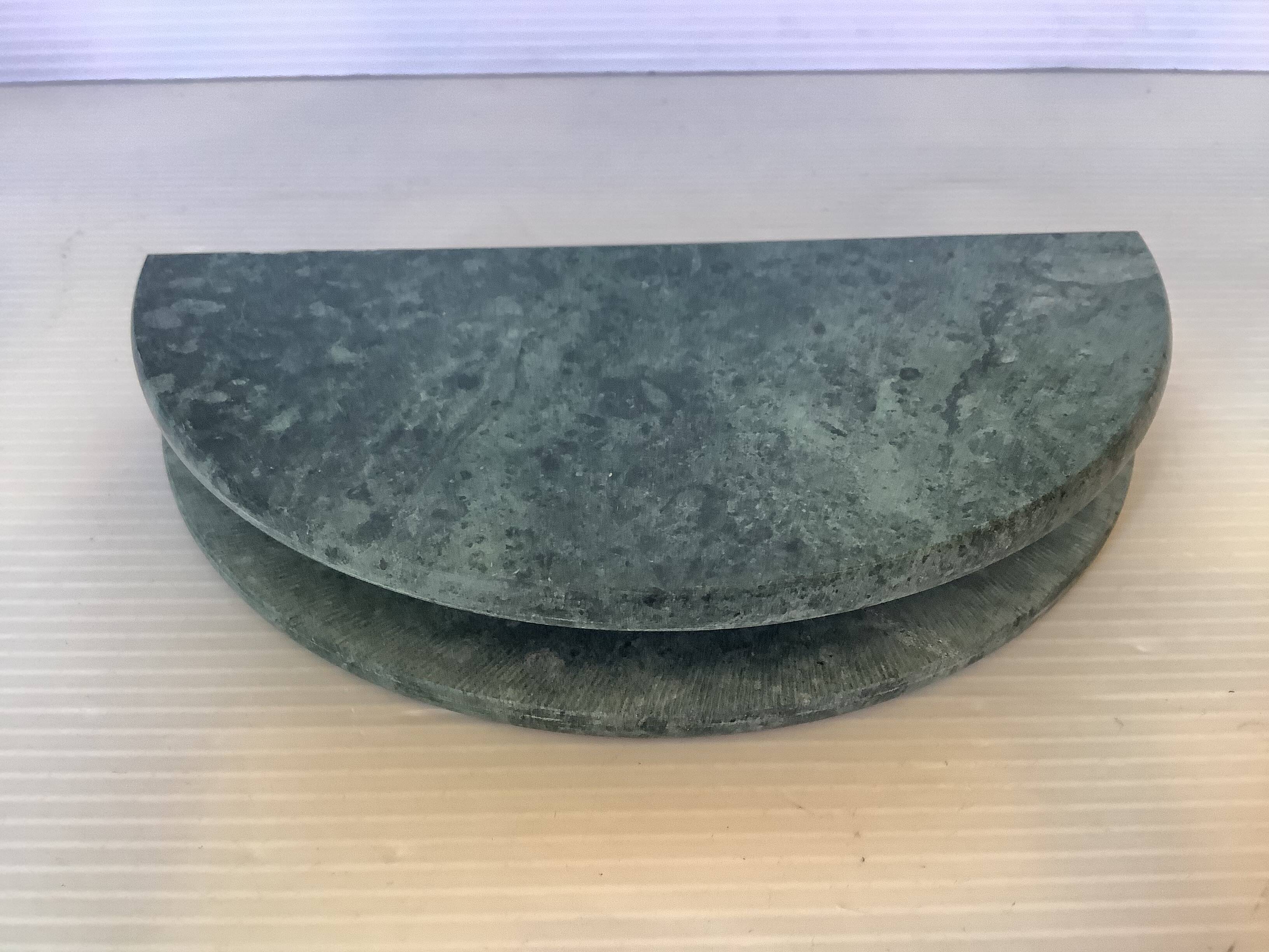 Green veined marble mail holder